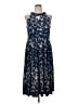 Taylor Floral Blue Cocktail Dress Size 14 - photo 1