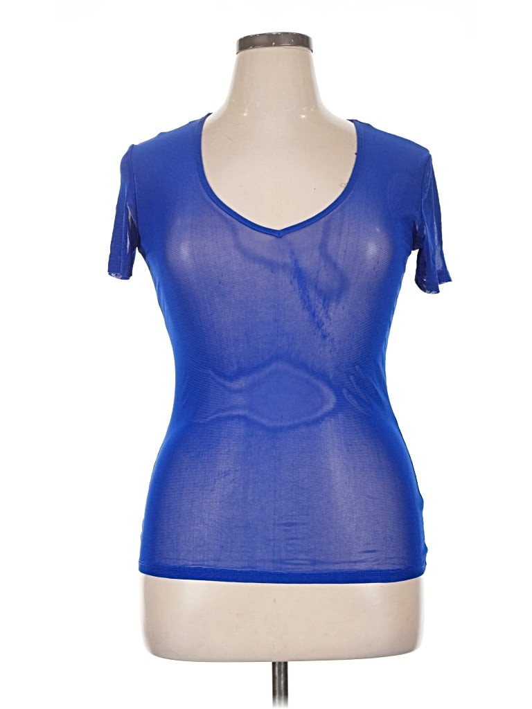 Pre-owned Assorted Brands Short Sleeve T-shirt In Blue