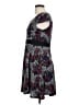 Yellow Star 100% Polyester Tweed Gray Casual Dress Size L - photo 5