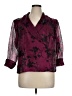 Alex Evenings 100% Polyester Burgundy Jacket Size 1X - photo 1