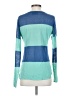 Line & Dot Color Block Blue Pullover Sweater Size XS - photo 2