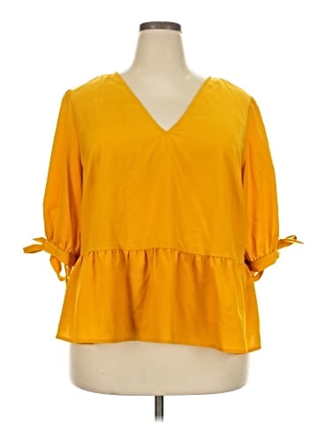 ELOQUII Long Sleeve Blouse (view 1)