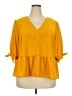 ELOQUII Yellow Long Sleeve Blouse Size 20 Plus - photo 1
