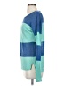 Line & Dot Color Block Blue Pullover Sweater Size XS - photo 5