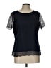 The Limited 100% Polyester Blue Short Sleeve Top Size L - photo 1