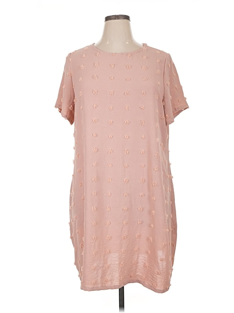 Pre-owned Shein Curve Casual Dress In Pink