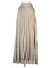 HD in Paris 100% Polyester Metallic Silver Tan Casual Skirt Size M - photo 1