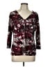 Laura Ashley Burgundy 3/4 Sleeve Blouse Size L - photo 1