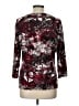 Laura Ashley Burgundy 3/4 Sleeve Blouse Size L - photo 2