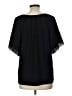 Anne Klein Black Short Sleeve Blouse Size L - photo 2