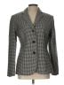 Ann Taylor 100% Wool Houndstooth Black Wool Blazer Size 12 - photo 1