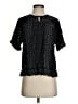 Johnny Was 100% Rayon Black Short Sleeve Blouse Size S - photo 1
