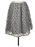 Sunday in Brooklyn 100% Polyester Chevron-herringbone Silver Formal Skirt Size XL - photo 1