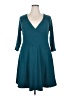 ModCloth Solid Teal Casual Dress Size 2X - photo 1