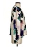 CAbi 100% Polyester Purple Ivory Long Sleeve Blouse Size XS - photo 4