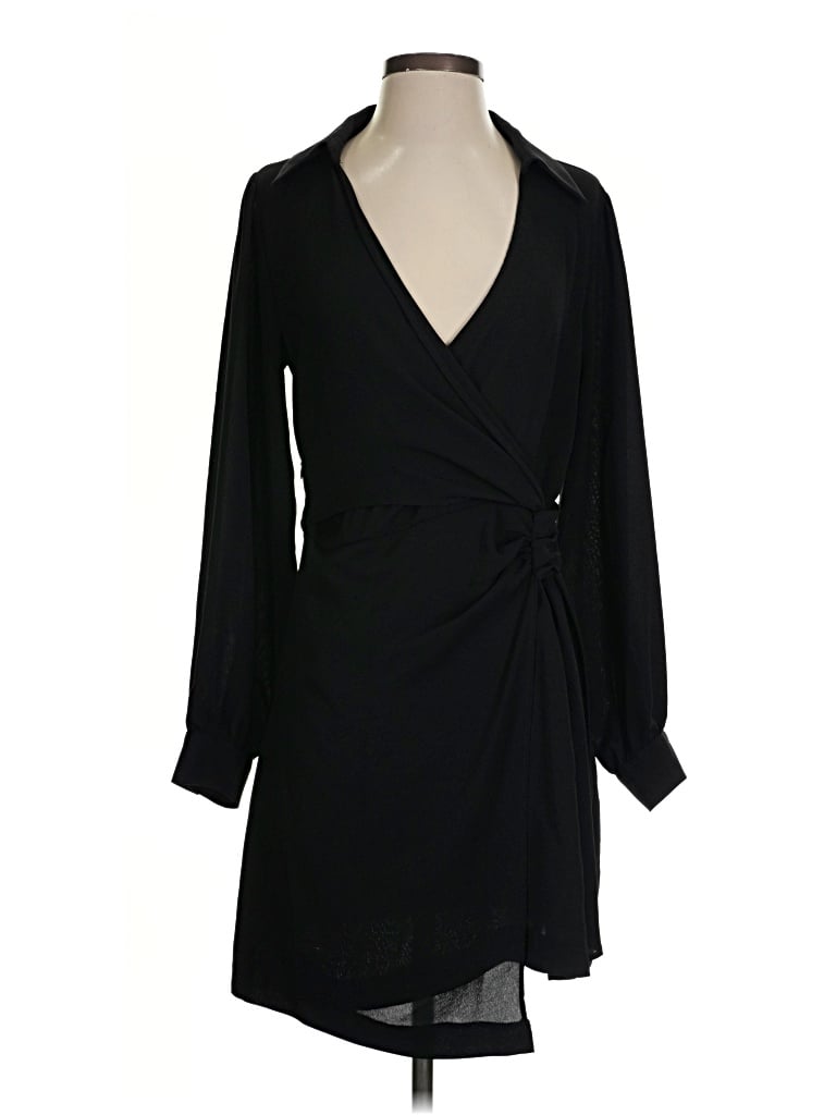Pre-owned Zara Cocktail Dress In Black
