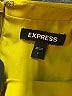 Express 100% Polyester Solid Yellow Cocktail Dress Size S - photo 7