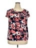 Kasper Pink Short Sleeve Top Size 2X - photo 1