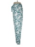 Jaclyn Intimates Print Teal Casual Pants Size L - photo 5