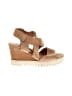 Sofft 100% Leather Tan Wedges Size 10 - photo 1