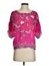 Johnny Was Pink Short Sleeve Blouse Size XS - photo 1