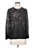 Tory Burch 100% Silk Black Long Sleeve Top Size 2 - photo 1