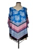 DR2 100% Polyester Blue Sleeveless Blouse Size L - photo 1