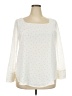 Ann Taylor LOFT 100% Polyester Ivory Long Sleeve Blouse Size XXL Petite - photo 1