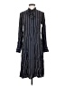 FRAME 100% Silk Stripes Blue Casual Dress Size S - photo 1