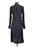 FRAME 100% Silk Stripes Blue Casual Dress Size S - photo 2