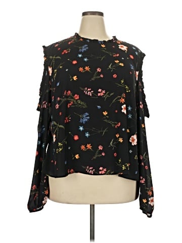 Attention Long Sleeve Blouse (view 1)