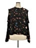 Attention 100% Polyester Black Long Sleeve Blouse Size XXL - photo 1
