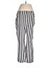 Chico's Stripes Ivory Casual Pants Size M - photo 1