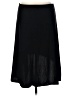 RAG Solid Black Casual Skirt Size L - photo 2