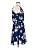 Blue Rain 100% Polyester Floral Blue Cocktail Dress Size S - photo 4