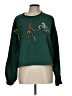 Peach Love Graphic Green Pullover Sweater Size L - photo 1