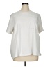 Athleta Solid Ivory Short Sleeve T-Shirt Size XL - photo 1