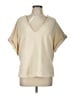 Mara Hoffman Ivory Short Sleeve Blouse Size L - photo 1