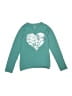 Lands' End 100% Cotton Hearts Teal Long Sleeve Top Size 10 - 12 - photo 1