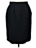 Lands' End 100% Wool Solid Black Wool Skirt Size 16 - photo 1
