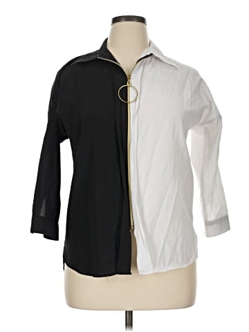 Assorted Brands 3/4 Sleeve Button-Down Shirt (view 1)