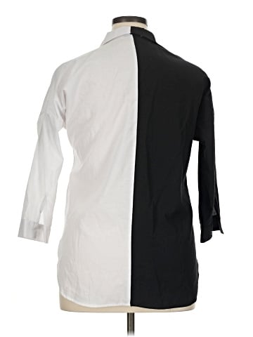 Assorted Brands 3/4 Sleeve Button-Down Shirt (view 2)