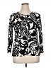 Rafael Essential Black Long Sleeve Blouse Size XL - photo 1