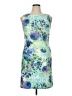 Connected Apparel Print Blue Cocktail Dress Size 14 - photo 1