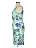 Connected Apparel Print Blue Cocktail Dress Size 14 - photo 5