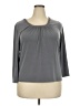 Rafaella Gray 3/4 Sleeve Top Size 2X - photo 1