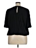 Evereve 100% Polyester Black Short Sleeve Blouse Size XL - photo 2