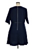 Standards & Practices Solid Blue Casual Dress Size 1X - photo 2