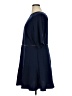 Standards & Practices Solid Blue Casual Dress Size 1X - photo 5