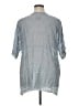 Johnny Was Gray Short Sleeve Blouse Size XL - photo 2